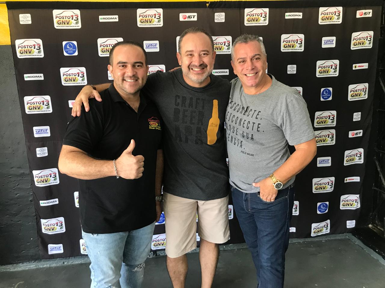 Proprietários e sócios do Posto 13 GNV - equipe especializada em sistemas GNV