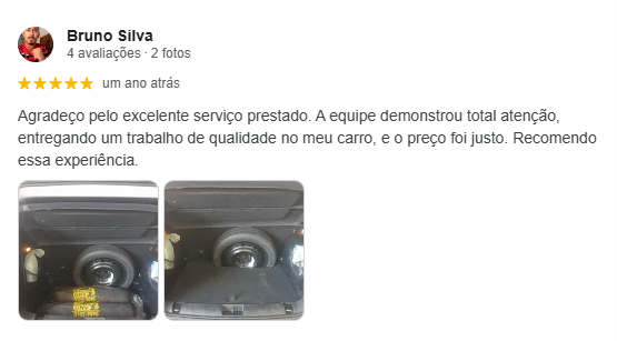 Avaliação 5 estrelas do Bruno Silva no Google Reviews sobre serviço de GNV no Posto 13